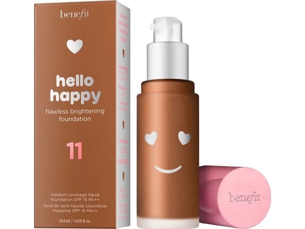 Benefit Benefit, Hello Happy, Brightening, Liquid Foundation, 11, Dark Neutral, SPF 15, 30 ml For Women