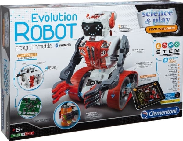 Clementoni Clementoni, Science & Play, Evolution Robot, Construction Set, 75023, For Boys, 8+ years For Boys