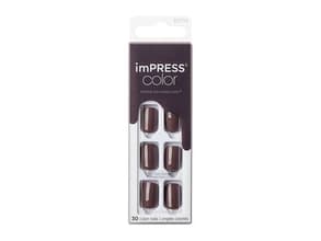 Self-adhesive nails imPRESS Color Try Gray 30 pcs