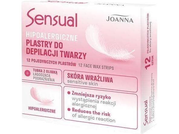 Joanna Sensual hypoallergenic facial hair removal patches 1op.-12pcs