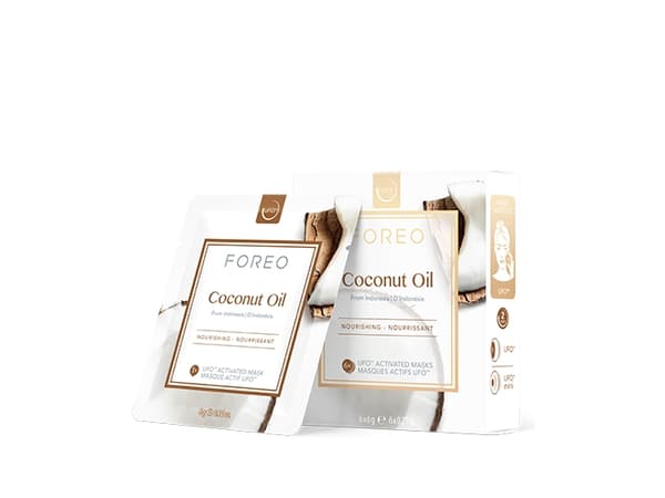 FOREO_Ufo Coconut Oil Mask nourishing face mask for dry skin 6x6g