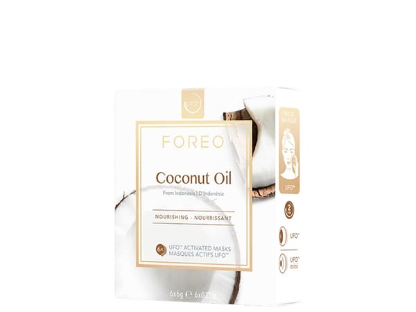 FOREO_Ufo Coconut Oil Mask nourishing face mask for dry skin 6x6g