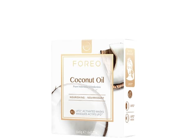 FOREO_Ufo Coconut Oil Mask nourishing face mask for dry skin 6x6g