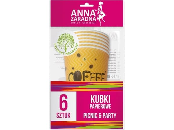 ANNA ZARADNA Papirkopper 1pakning - 6stk.