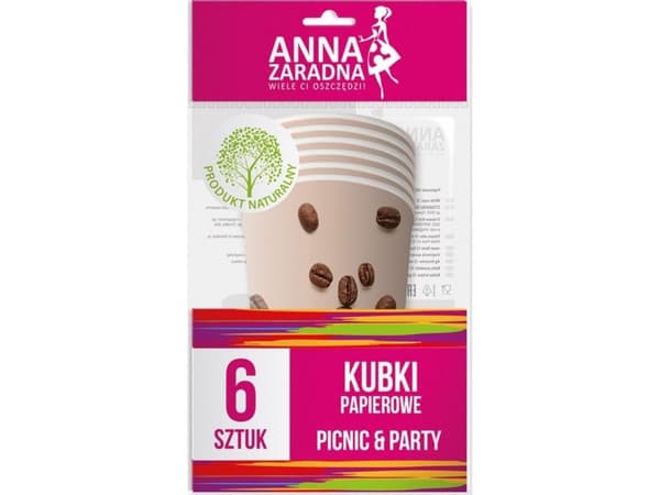ANNA ZARADNA Papirkopper 1pakning - 6stk.