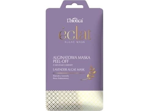 L'Biotica Eclat, Alginate Peel-off Mask with Lavender Flowers, 10g - Expiration Date: 10/31/2022
