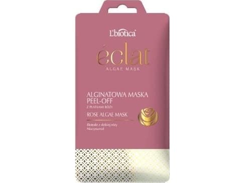 L'Biotica Eclat, Alginate Peel-off mask with rose petals, 10g - Long expiry date!