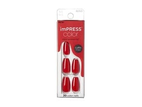 Self-adhesive nails imPRESS Color MC Reddy or Not 30 pcs