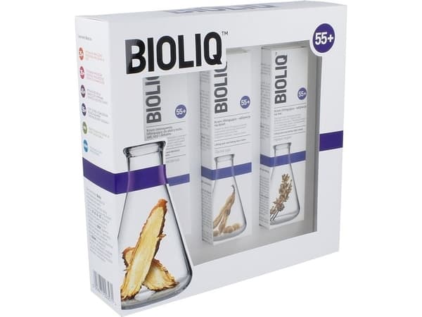 BIOLIQ_55+ set intensive lifting cream for eyes, lips, neck and décolleté 30ml + day cream 50ml + night cream 50ml