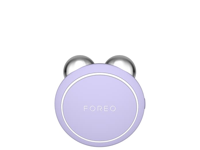 Foreo BEAR Mini, Galvanisk hudbehandling, lavendel, Akrylnitrilbutadienstyren (ABS), Polykarbonat, Silikon, Zink, Kinder, Chin, Panna, Batteri, Litiu