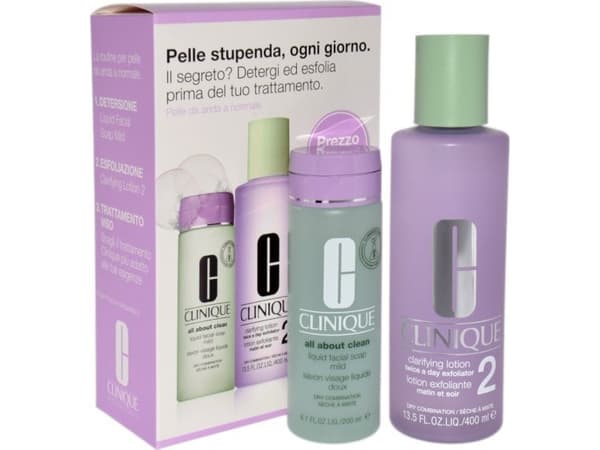 Clinique Clinique Set (Clarifying Liotion 2 400 ml + All About Clean Liquid Facial Soap 200 ml)