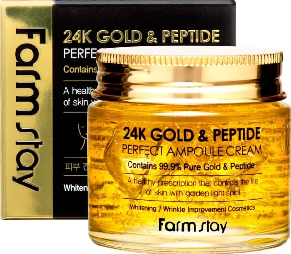 FARMSTAY_24K Gold &amp; Peptide Perfect Ampoule Cream 80ml facial ampoule