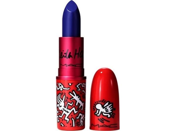 MAC MAC, Viva Glam X Keith Haring, Longwear, Cream Lipstick, Canal Blue, 3 g For Women