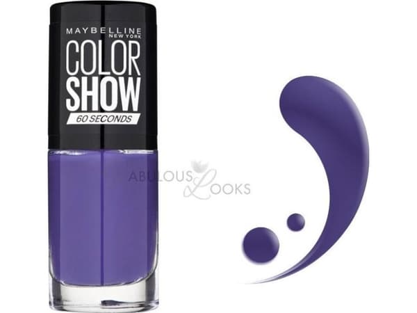 Maybelline Maybelline, Color Show 60 Seconds, Nail Polish, Nr. 336, Violet Vogue, 7ml For Women