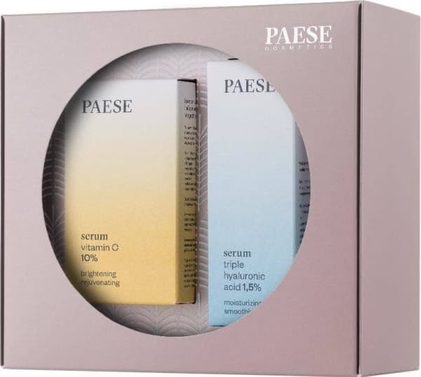 PAESE_SET Besties For The Resties serum with triple hyaluronic acid 1.5% 30ml + serum with vitamin C 10% 15ml