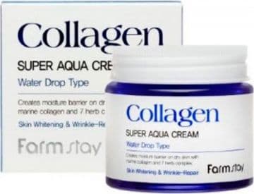 FARMSTAY_Collagen Super Aqua Cream Collagen Creme intensivt fuktighetsgivende vanndråpe 80ml
