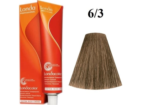 Londa Professional Londa Professional, Londacolor, Ammonia-Free, Demi-Permanent Hair Dye, 6/3 , 60 ml For Women