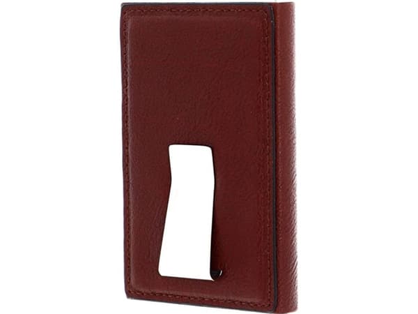 Piquadro Piquadro, Piquadro, Leather, Card Holder, Burgundy, Unisex Unisex
