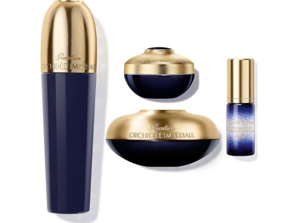 GUERLAIN SET (ORCHIDEE IMPERIALE LOTION 30ML + CONCENTRATE 5ML + CREAM 15ML + CONCENTRATE EYE CREAM 7ML)