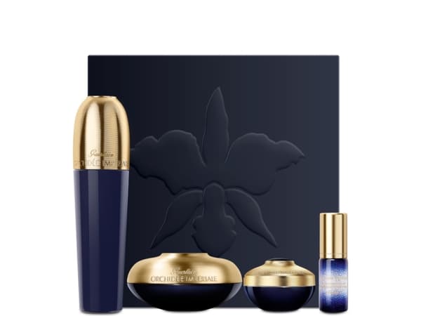 GUERLAIN SET (ORCHIDEE IMPERIALE LOTION 30ML + CONCENTRATE 5ML + CREAM 15ML + CONCENTRATE EYE CREAM 7ML)