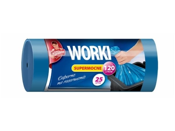 ANNA ZARADNA Garbage bags SUPERMOCNE 120L 1op.-25pcs blue