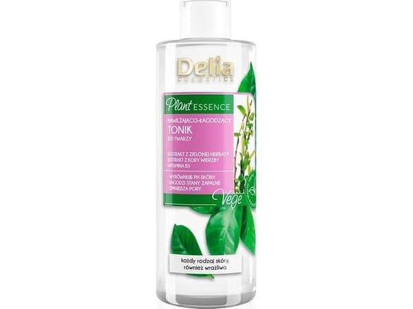 Delia Cosmetics Plant Essence Fuktighetsgivende og beroligende ansiktstoner 200ml