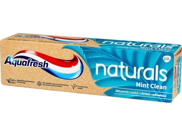 AQUAFRESH_Naturals Mint Ren tannkrem med fluorid 75ml
