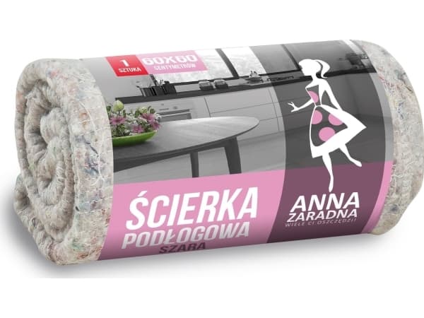 ANNA ZARADNA Floor cloth gray 60 x 60cm - 1 item.