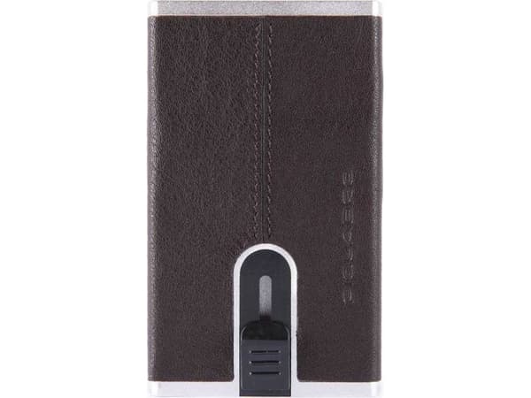 Piquadro Piquadro, Black Square, Leather, Card Holder, Square Sliding System, PP4825B3R-TM, Brown, For Men For Men