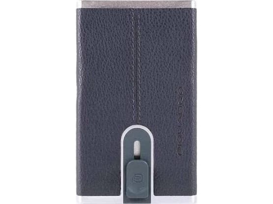 Piquadro Piquadro, Piquadro, Läder, Korthållare, Fyrkantigt slip system, PP4825B3R-BLU4, Blå, Män Män