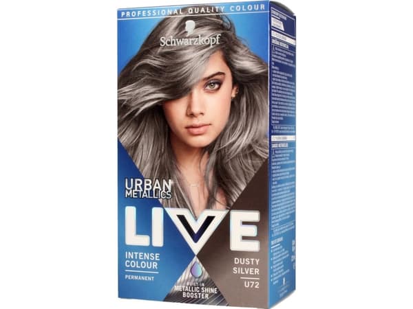 Schwarzkopf Live Urban Metallics Color Cream No. U72 Dusty Silver 1op.