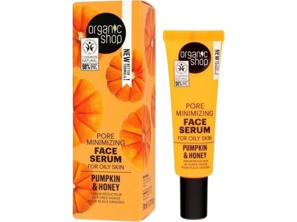 Organic Shop Pore Tightening Serum for fet hud - gresskar og honning 30 ml
