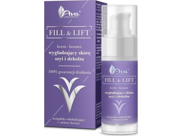 Ava Ava Laboratorium Fill & Lift Creme-booster glatter ut huden på nakken og cleavage 30ml