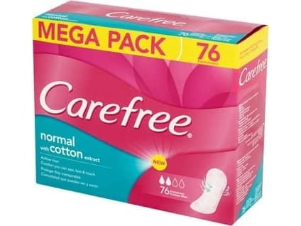 CAREFREE_Cotton sanitary pads 76pcs