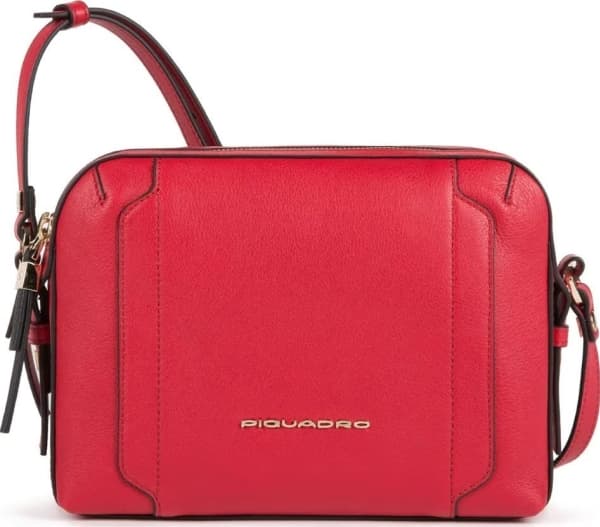Piquadro Piquadro, Camera Case, Leather, Fanny Pack, Double Zip, 42022100, Red, 23 x 17,5 x 9,5 cm, For Women For Women