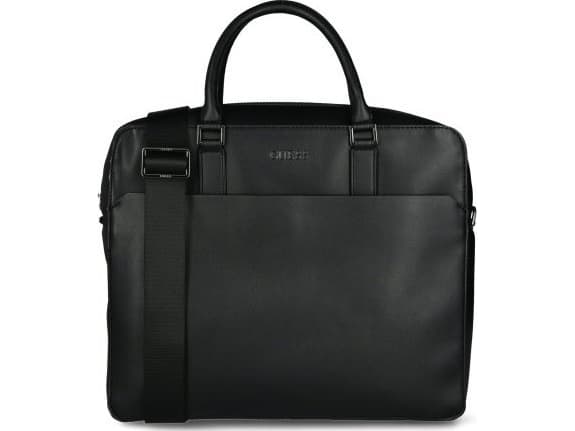 Guess, Scala, Ecological leather, Textile Briefcase, Computer, Black, 36 x 29 x 9 cm, For Men For Men