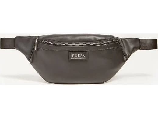 Guess, Kidney, Textile Fanny Pack, Trouse Pouche, Black, 21/30 x 15 x 7.5 cm, For Men For Men