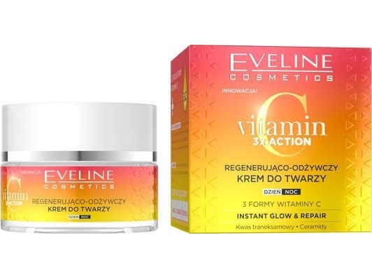 Eveline C-vitamiini 3x Action uudistava ja elvyttävä kasvovoide 50ml