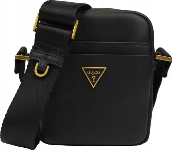 Guess, Tracolla, Textile Bag, Black, HMESCAP2215BLA, For Men, 18 x 14 x 5 cm For Men