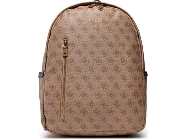 Guess Guess, Vezzola, Synthetic Leather, Backpack, Brown, 4G Logo, For Men, 21/32.5 x 39.5 x 15 cm For Men