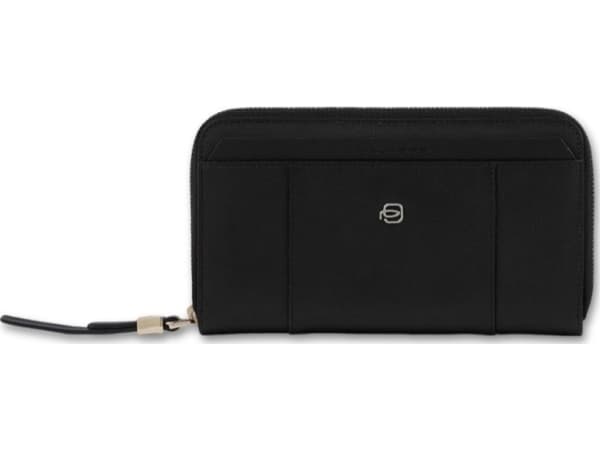 Piquadro Piquadro, Donna, Leather, Wallet, Zip Around, Black, For Women For Women