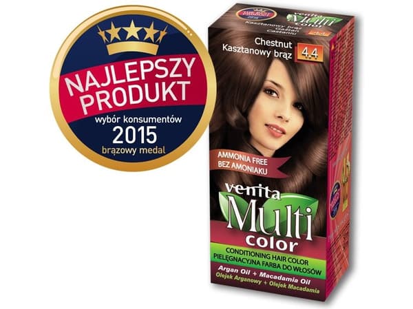 VENITA_MultiColor care hair dye 4.4 Chestnut Brown 100ml