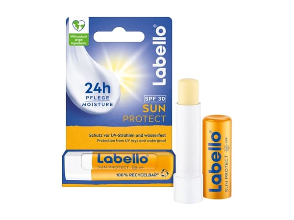 Labello Labello Sun Protect, Lip balm, Colourless, Unisex, Universal skin, Shea butter, Moisturizing, Nourishing, Protection