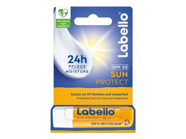 Labello Labello Sun Protect, Lip balm, Colourless, Unisex, Universal skin, Shea butter, Moisturizing, Nourishing, Protection