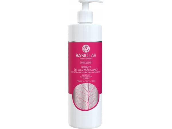 BASICLAB_Micellis beroligende rensegel for vaskulær hud 2% Betain, Naringenin, Ectoine 300ml
