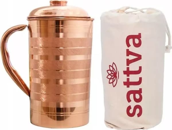 Drikkevarer Kobbermugge Stripe, Sattva Ayurveda, 1250ml