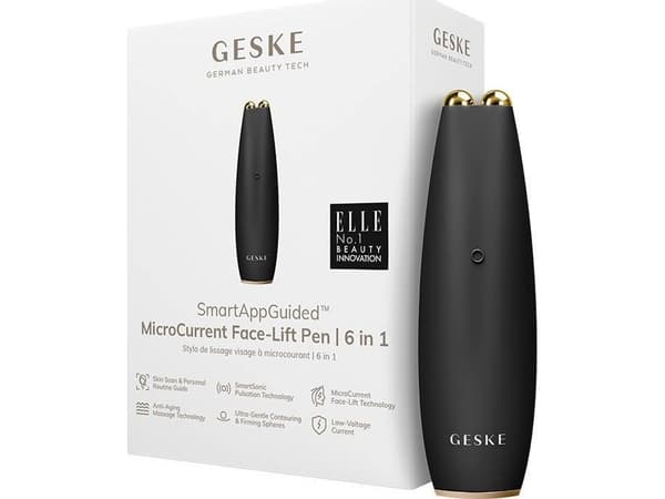 Geske 6in1 mikrostrøm ansiktsløfter med app (grå)