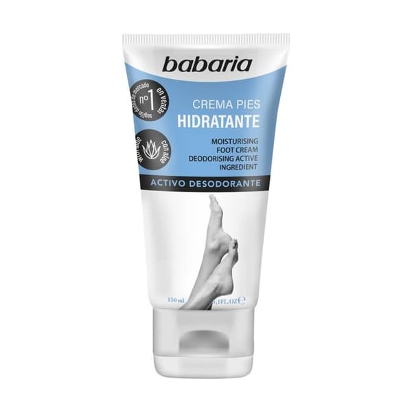 Fuktgivande fotkräm med aloe vera - Babaria - 150ml - Deodoriserande aktiva ingredienser