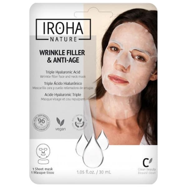 Anti-fläckmask - Iroha - Anti-aging - 30 ml - Utan parabener - Blanda