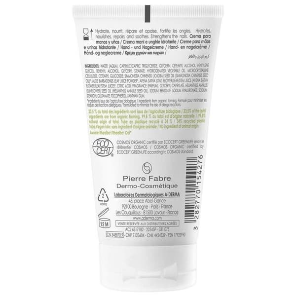 A-Derma Les Indispensables Hand & Nail Moisturizing Cream 50 ml